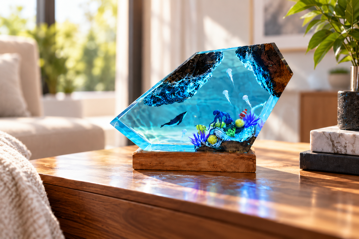 AbyssAura™ Ocean Glow Resin Night Light